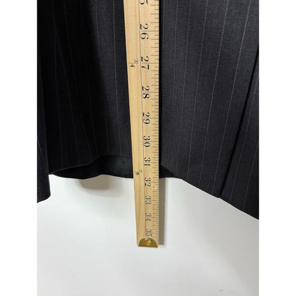 Lauren Ralph Lauren Sport Coat Men 46L Gray Pinstripe Wool Blazer Old Money - Picture 8 of 11
